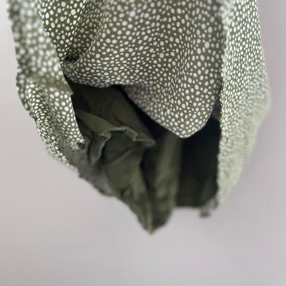 ABERCROMBIE & Fitch Green Polka Dot Mini Dress Women’s Size Small - Picture 10 of 10